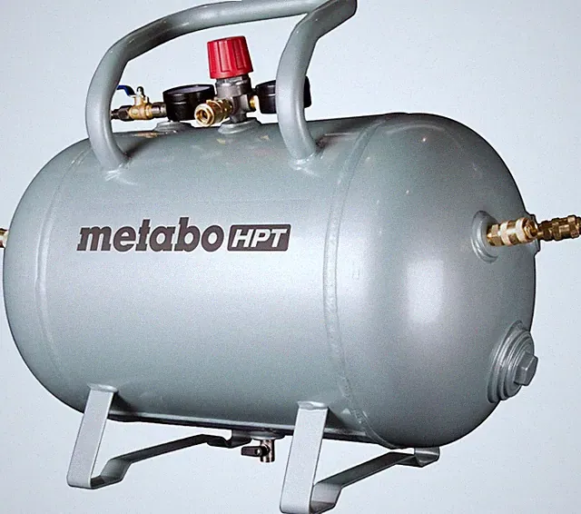 Metabo HPT 10 Gallon ASME Air Tank with 5 Quick Connect Couplers & Gauges