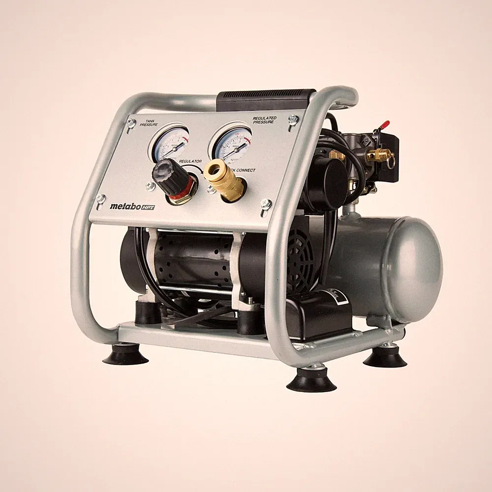 Metabo HPT Quiet Air Compressor, Portable 1 Gallon Oil-Free Air Compressor, U...